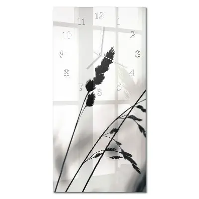 Horloge murale en verre rectangulaire Grain