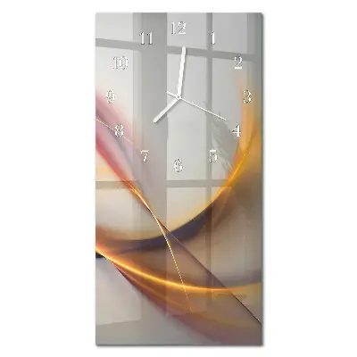 Horloge murale en verre rectangulaire Abstraction