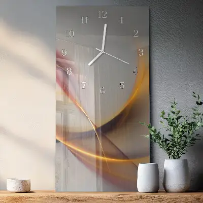 Horloge murale en verre rectangulaire Abstraction