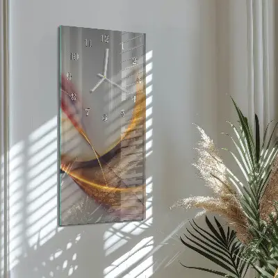 Horloge murale en verre rectangulaire Abstraction