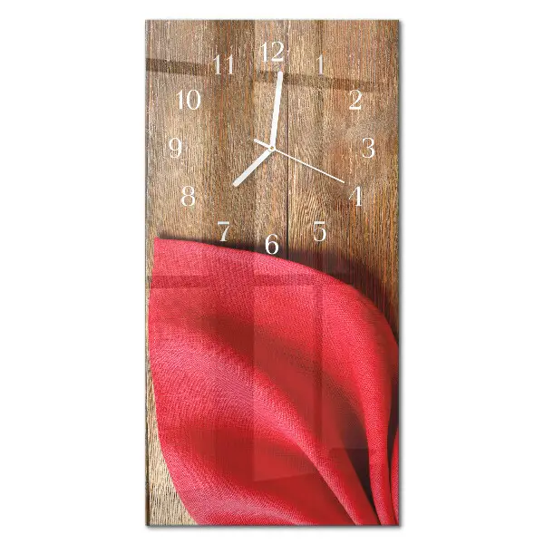 Horloge murale en verre rectangulaire Serviette de table