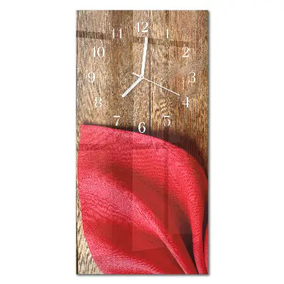 Horloge murale en verre rectangulaire Serviette de table