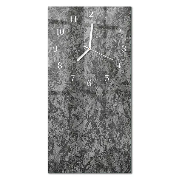 Horloge murale en verre rectangulaire Graphite
