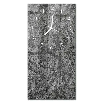 Horloge murale en verre rectangulaire Graphite