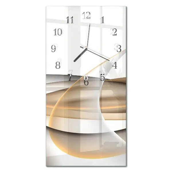 Horloge murale en verre rectangulaire Abstraction