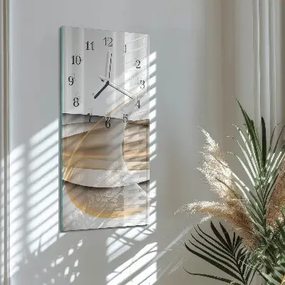 Horloge murale en verre rectangulaire Abstraction
