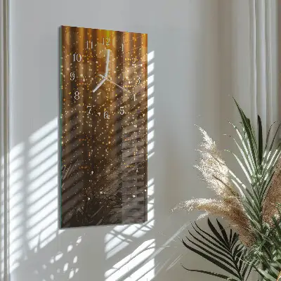 Horloge murale en verre rectangulaire Briller