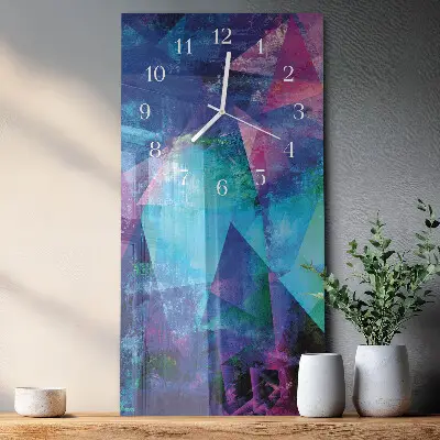 Horloge murale en verre rectangulaire Modèle