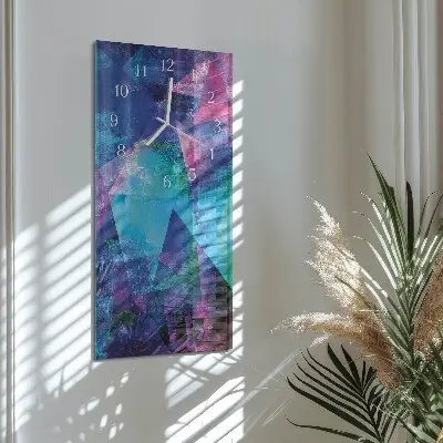 Horloge murale en verre rectangulaire Modèle