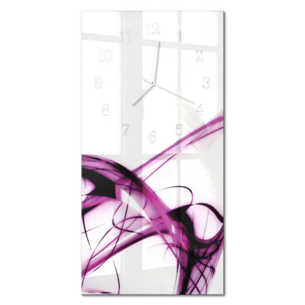 Horloge murale en verre rectangulaire Abstraction