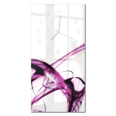 Horloge murale en verre rectangulaire Abstraction