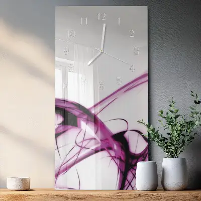 Horloge murale en verre rectangulaire Abstraction