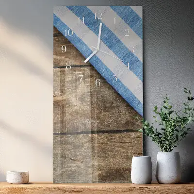Horloge murale en verre rectangulaire Nappe