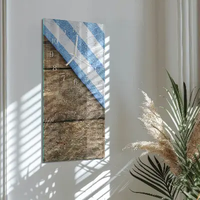 Horloge murale en verre rectangulaire Nappe