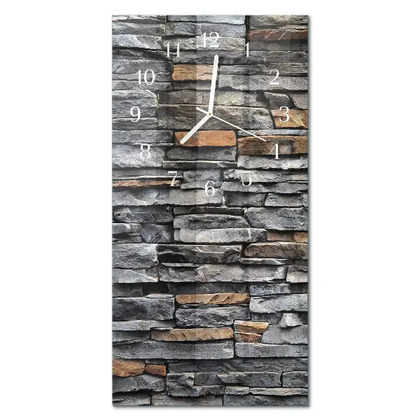 Horloge murale en verre rectangulaire Mâchefer