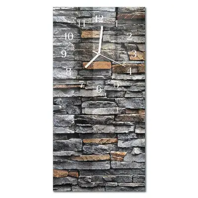 Horloge murale en verre rectangulaire Mâchefer