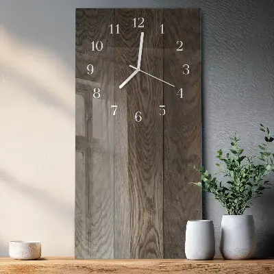 Horloge murale en verre rectangulaire Plaque