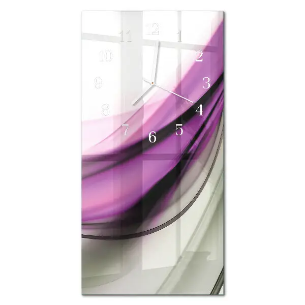Horloge murale en verre rectangulaire Abstraction