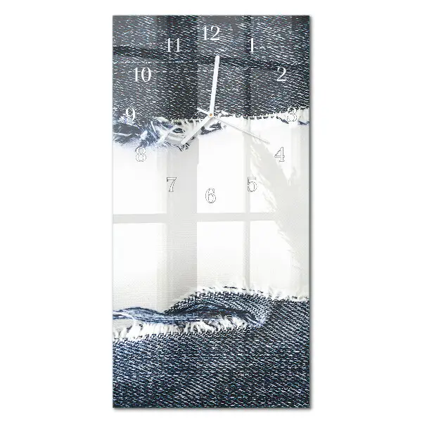 Horloge murale en verre rectangulaire Abstraction