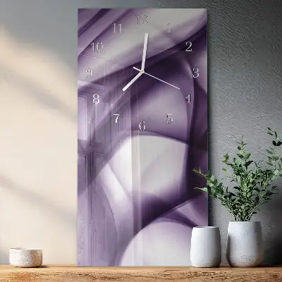 Horloge murale en verre rectangulaire Modèle