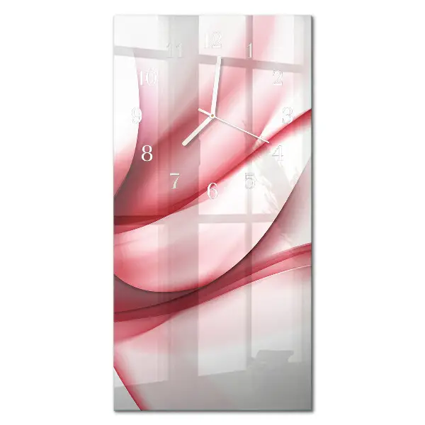 Horloge murale en verre rectangulaire Abstraction