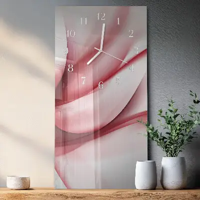 Horloge murale en verre rectangulaire Abstraction