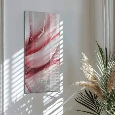 Horloge murale en verre rectangulaire Abstraction