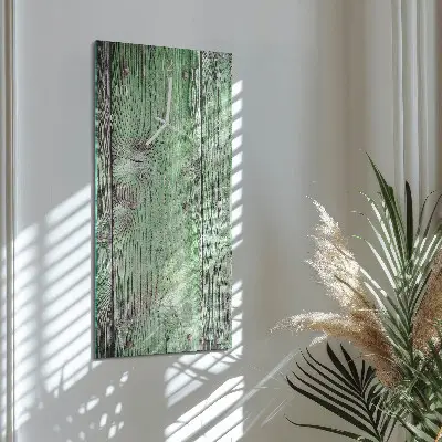 Horloge murale en verre rectangulaire Planche en bois