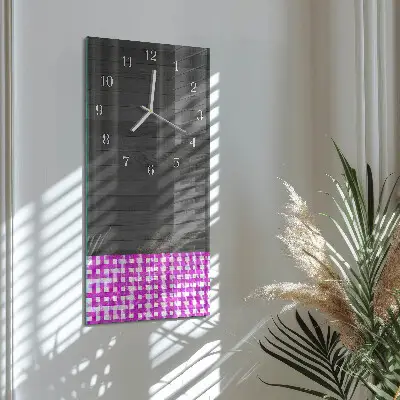 Horloge murale en verre rectangulaire Tableau
