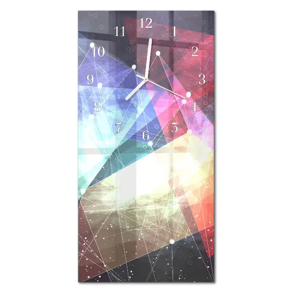 Horloge murale en verre rectangulaire Modèle