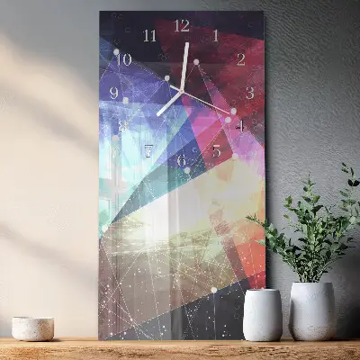 Horloge murale en verre rectangulaire Modèle