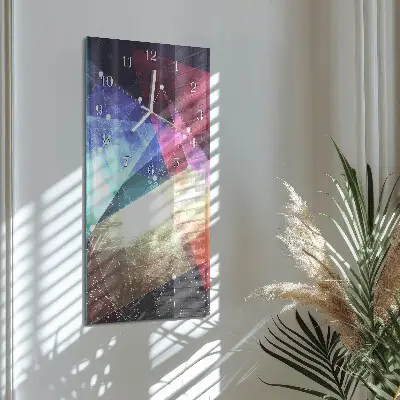 Horloge murale en verre rectangulaire Modèle