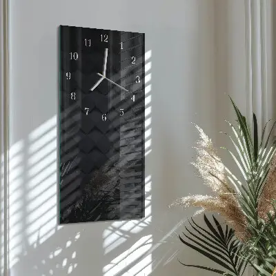 Horloge murale en verre rectangulaire Modèle