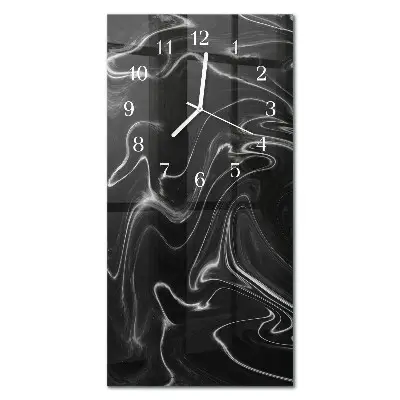 Horloge murale en verre rectangulaire Vague