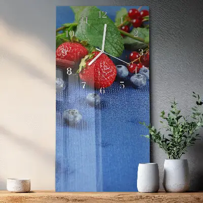 Horloge murale en verre rectangulaire Baie