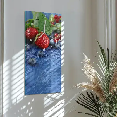 Horloge murale en verre rectangulaire Baie