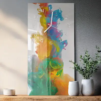 Horloge murale en verre rectangulaire Modèle