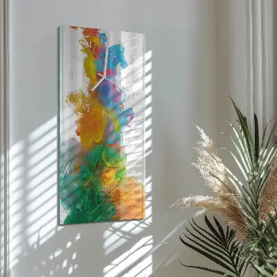 Horloge murale en verre rectangulaire Modèle