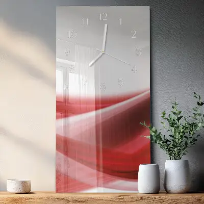 Horloge murale en verre rectangulaire Abstraction