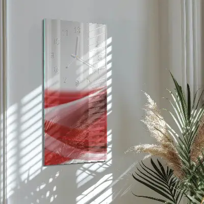 Horloge murale en verre rectangulaire Abstraction
