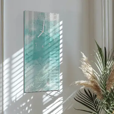 Horloge murale en verre rectangulaire Mur
