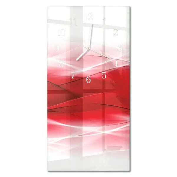 Horloge murale en verre rectangulaire Abstraction