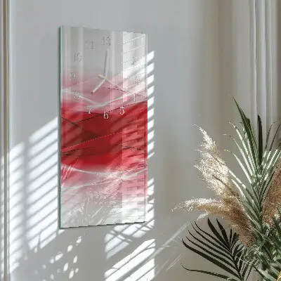 Horloge murale en verre rectangulaire Abstraction