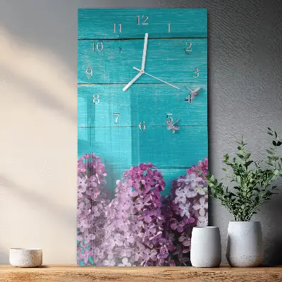 Horloge murale en verre rectangulaire Arbre