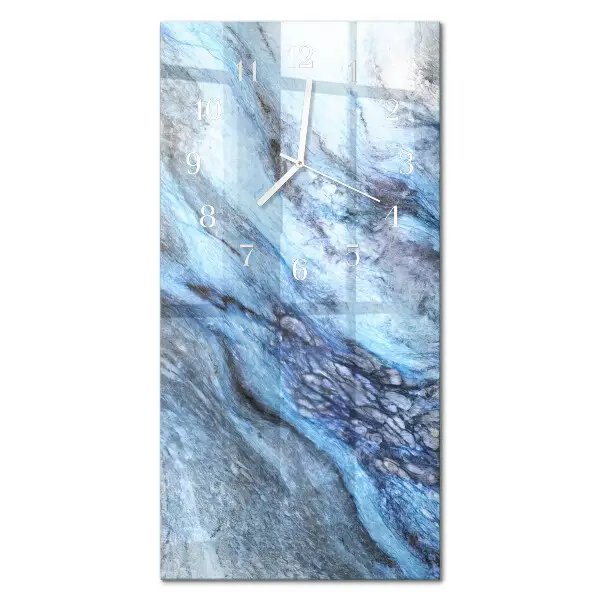 Horloge murale en verre rectangulaire Pierre