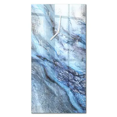 Horloge murale en verre rectangulaire Pierre