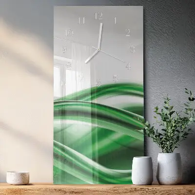 Horloge murale en verre rectangulaire Abstraction