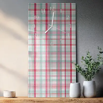 Horloge murale en verre rectangulaire Filet