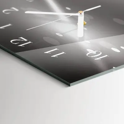 Horloge murale en verre rectangulaire Modèle