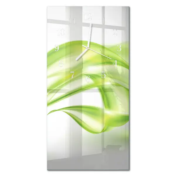 Horloge murale en verre rectangulaire Lignes abstraites